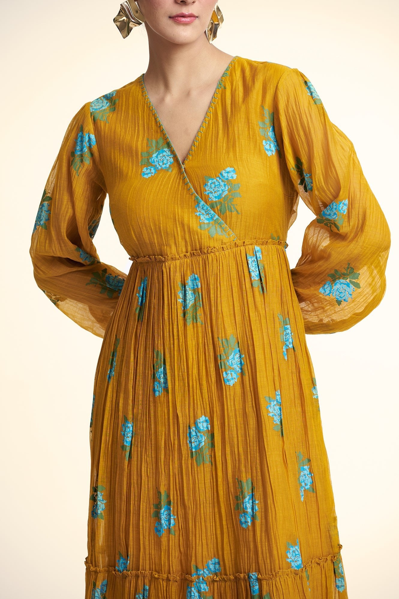 Bliss Dress - Mustard - CiceroniDressesGaach