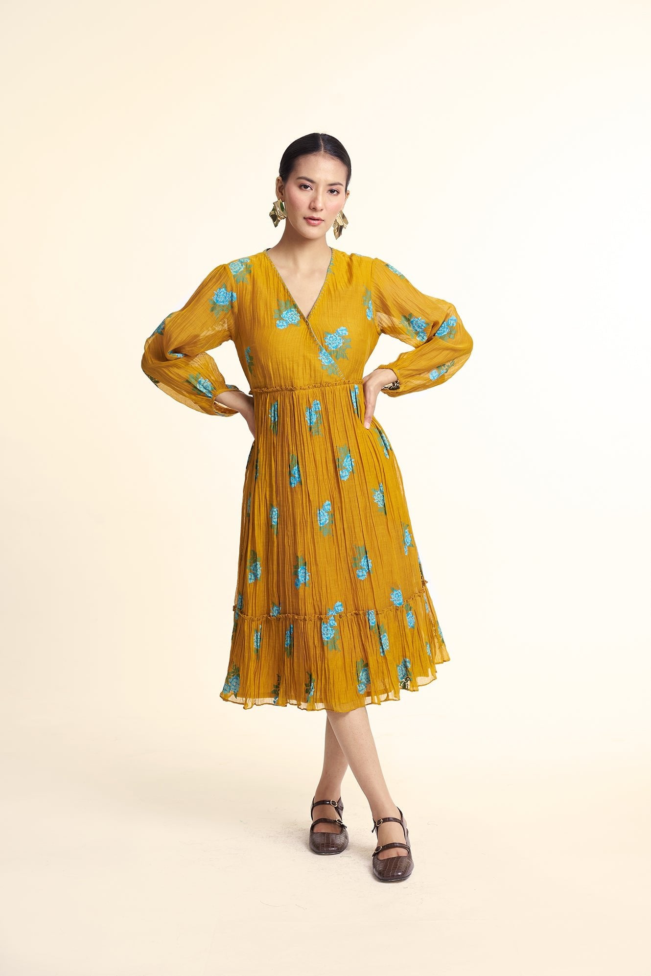 Bliss Dress - Mustard - CiceroniDressesGaach