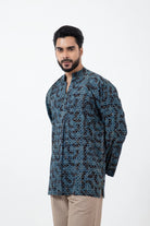 Block Printed Brushstroked Forever Kurta - CiceroniKurta, Everyday WearInkriti