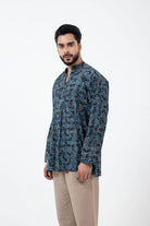 Block Printed Brushstroked Forever Kurta - CiceroniKurta, Everyday WearInkriti