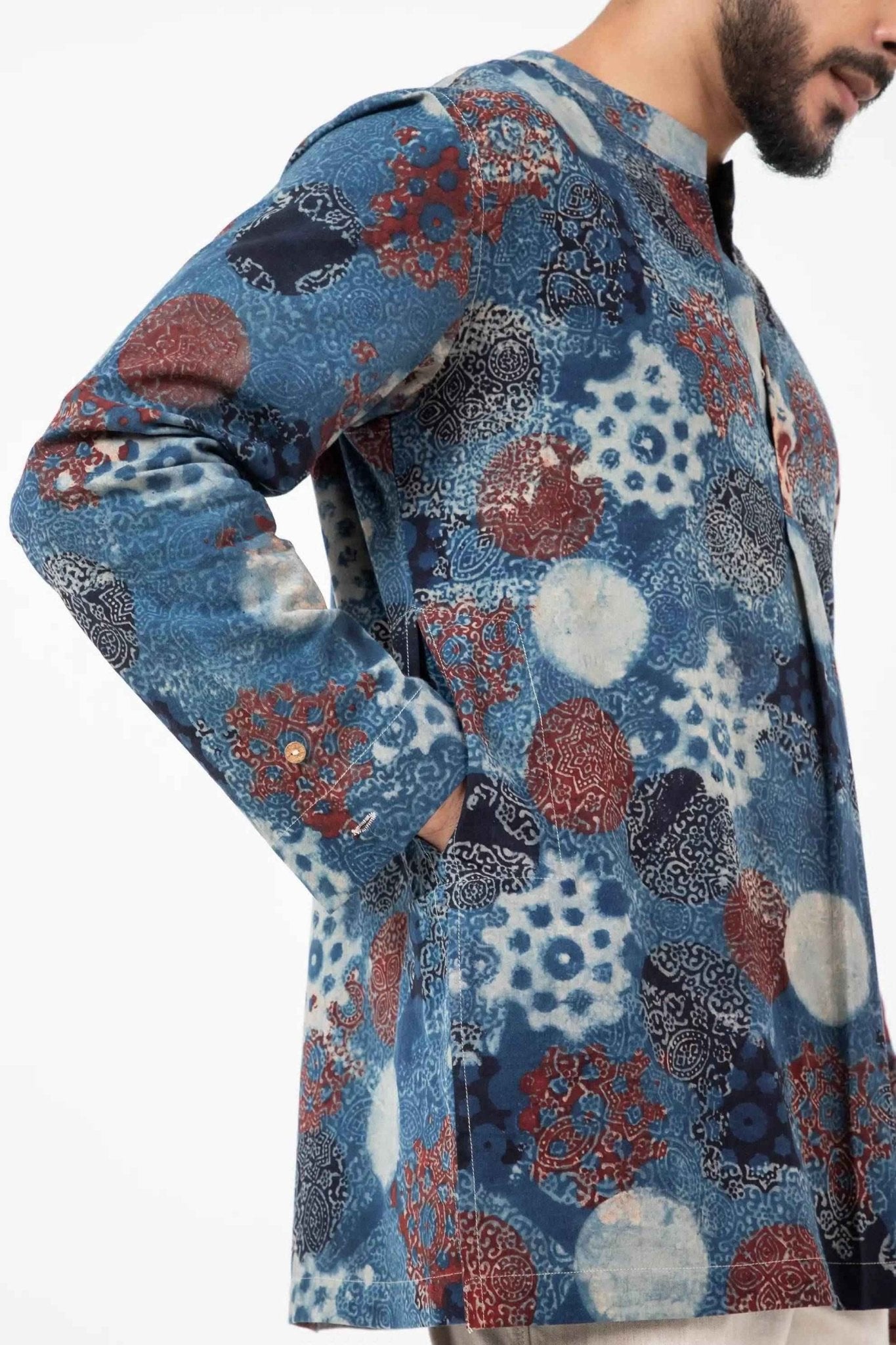 Block Printed Indigo Forever Kurta - CiceroniKurta, Everyday WearInkriti