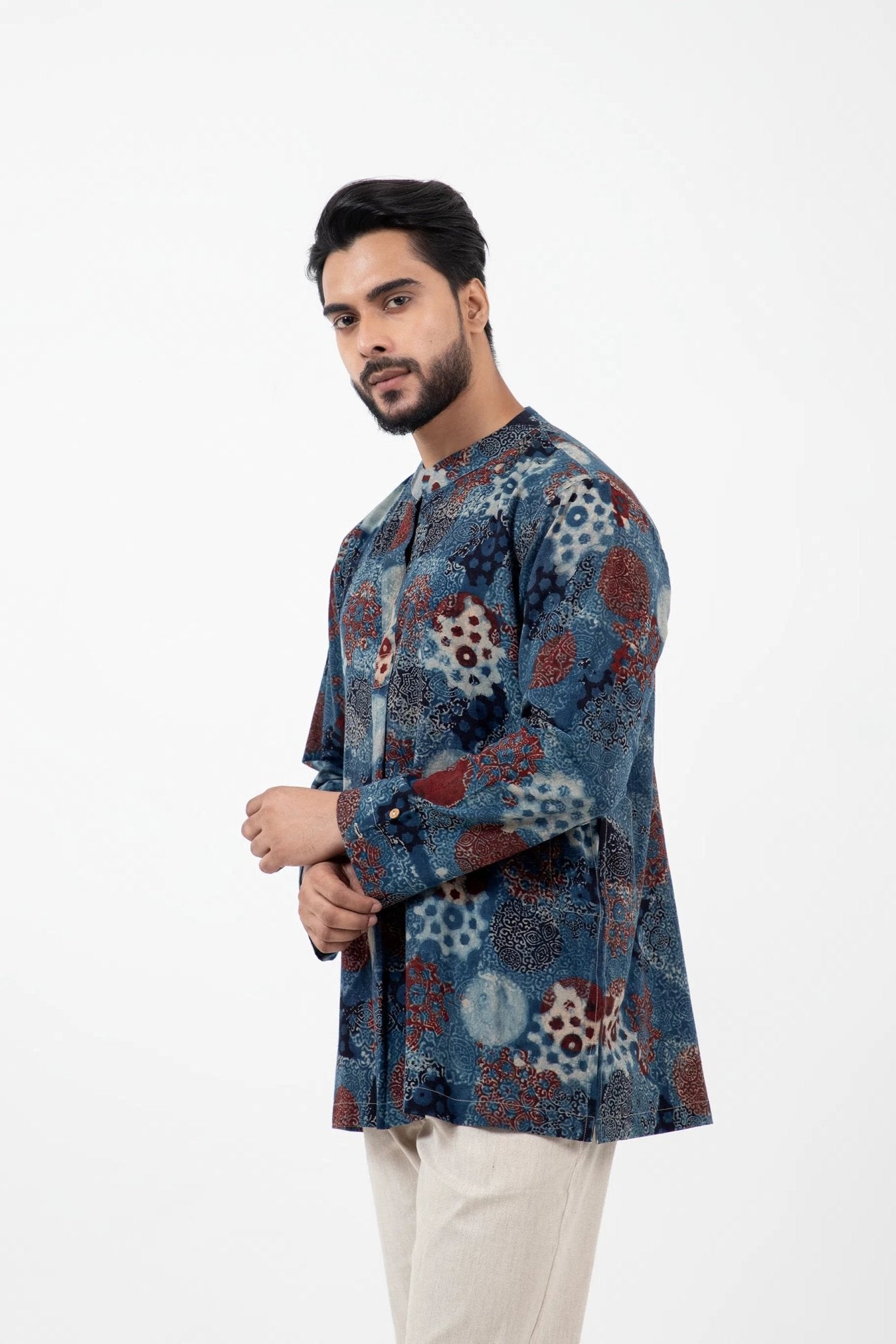 Block Printed Indigo Forever Kurta - CiceroniKurta, Everyday WearInkriti