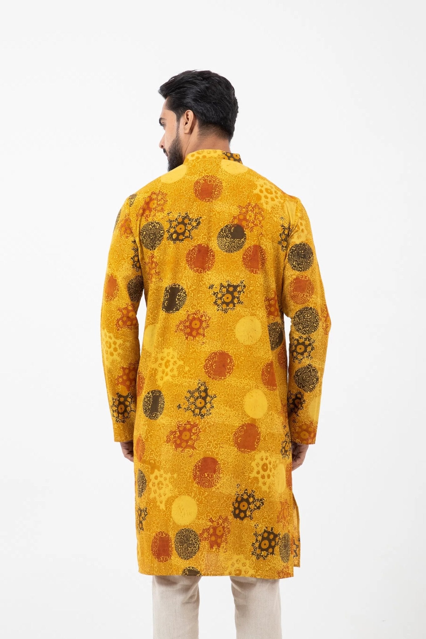 Block printed Sunshine Knee Length Kurta - CiceroniKurta, Festive WearInkriti