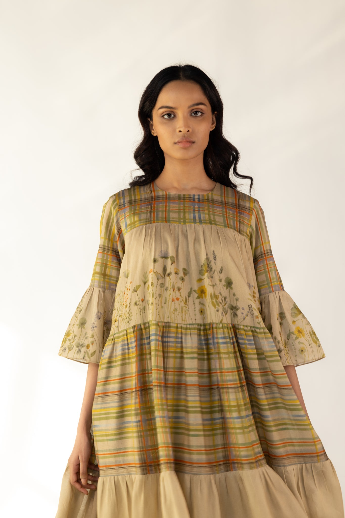 Bloom Check Dress - CiceroniDressesOtouto