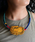 Bloom Sculpture Neckpiece - Brown - CiceroniNeckpieceBandish