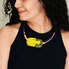 Bloom Sculpture Neckpiece - Yellow - CiceroniNeckpieceBandish