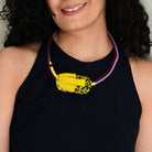 Bloom Sculpture Neckpiece - Yellow - CiceroniNeckpieceBandish