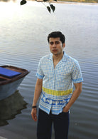 Blue Checks Half Sleeve Shirt - CiceroniMen ShirtsThe Raw India
