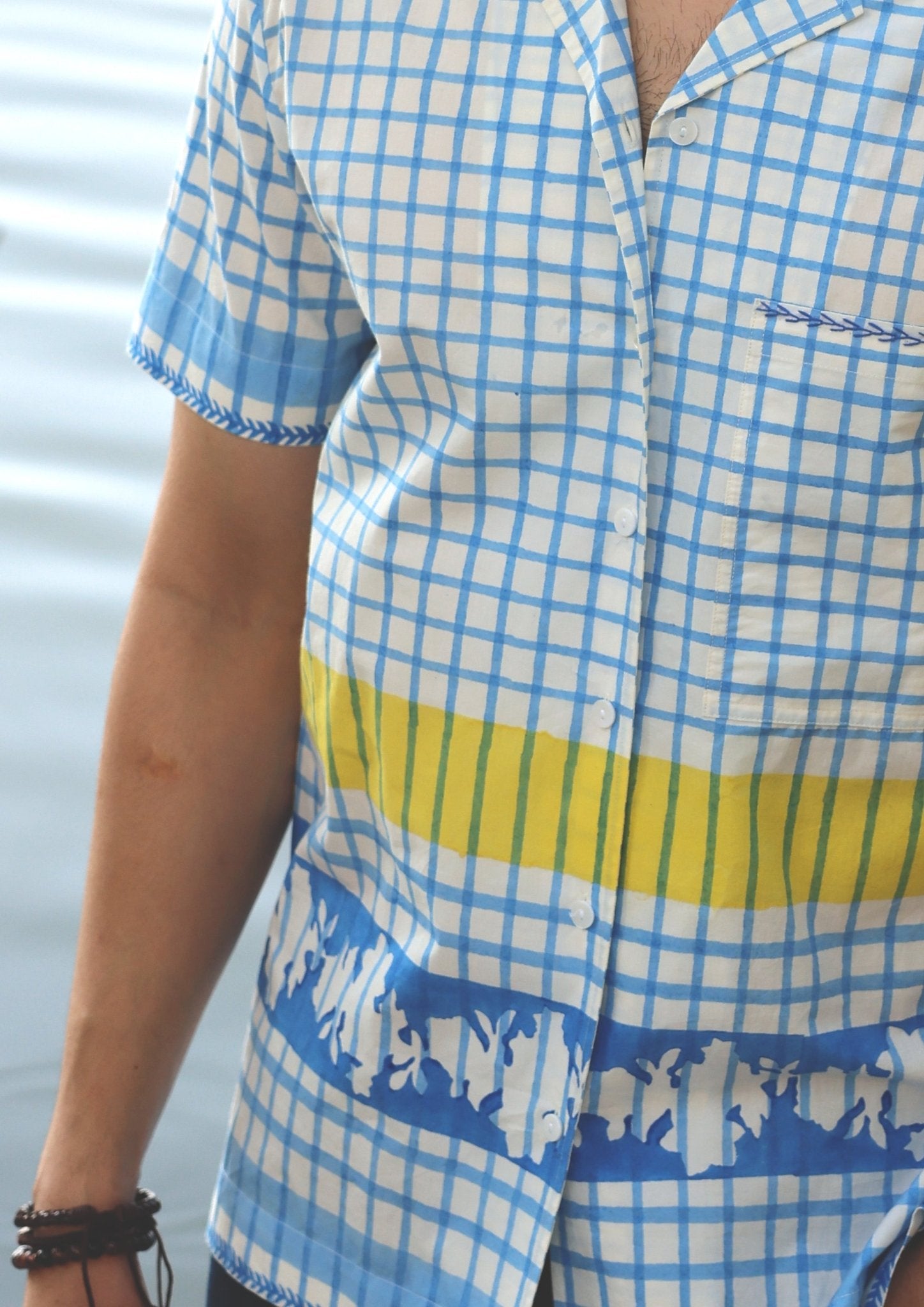 Blue Checks Half Sleeve Shirt - CiceroniMen ShirtsThe Raw India
