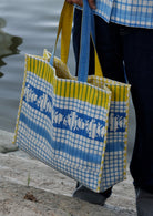 Blue Checks Tote Bag - CiceroniTote BagThe Raw India
