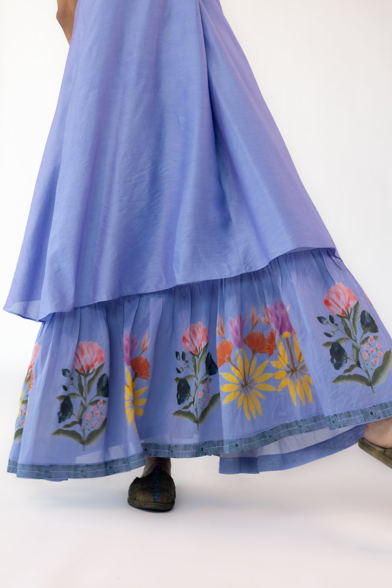 Blue Nordic Scarf Dress - CiceroniDressesOtouto