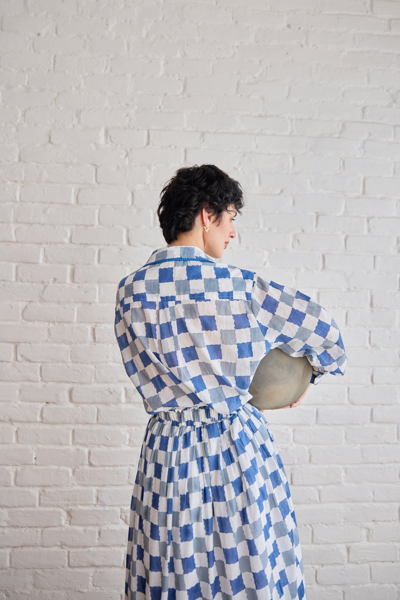 Blue Pixel Shirt - CiceroniWomen ShirtsTaro