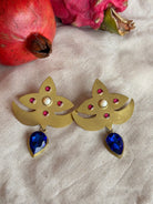 Blue Sapphire Earrings - CiceroniEarringsBy Nirjari