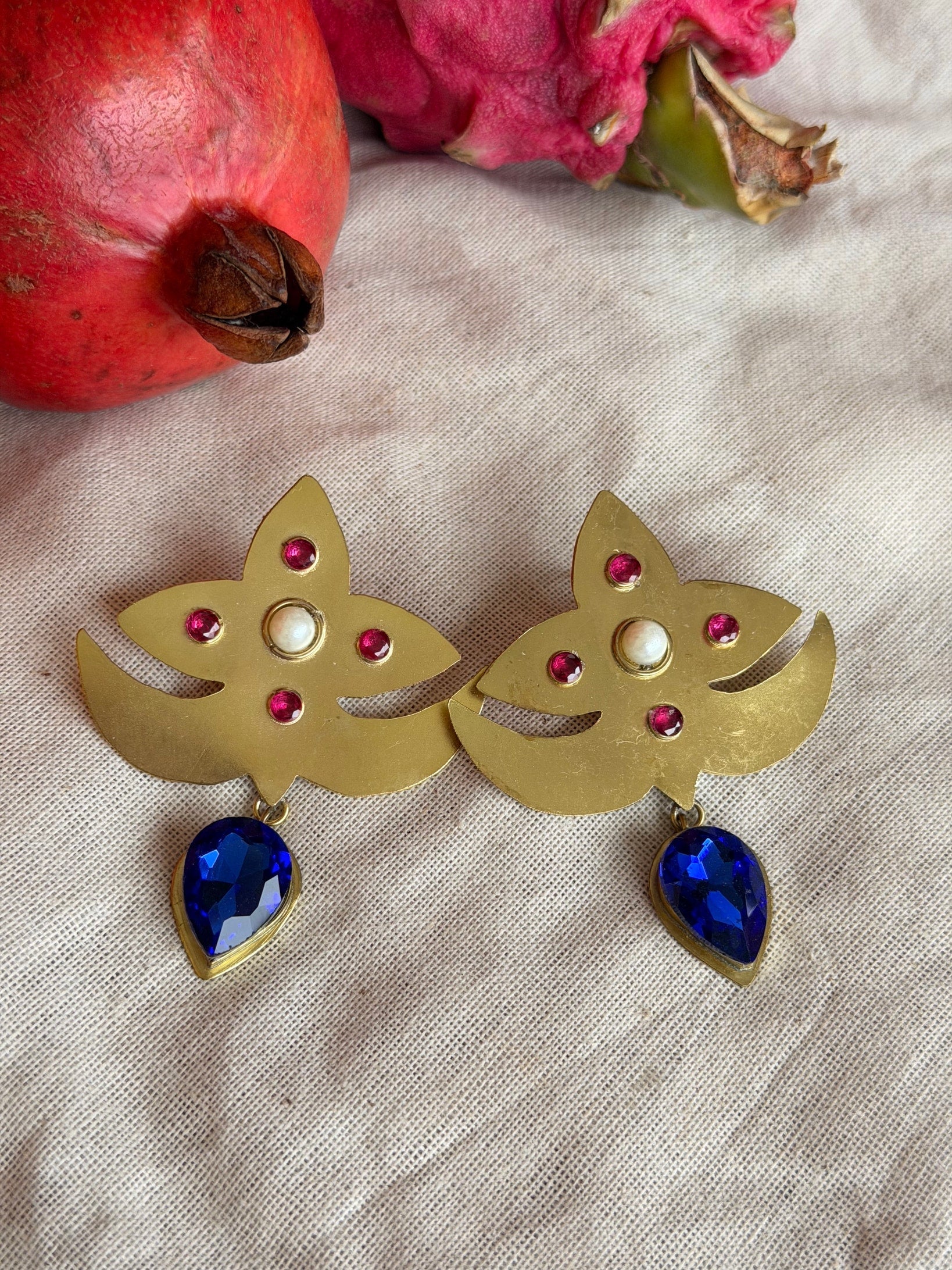 Blue Sapphire Earrings - CiceroniEarringsBy Nirjari