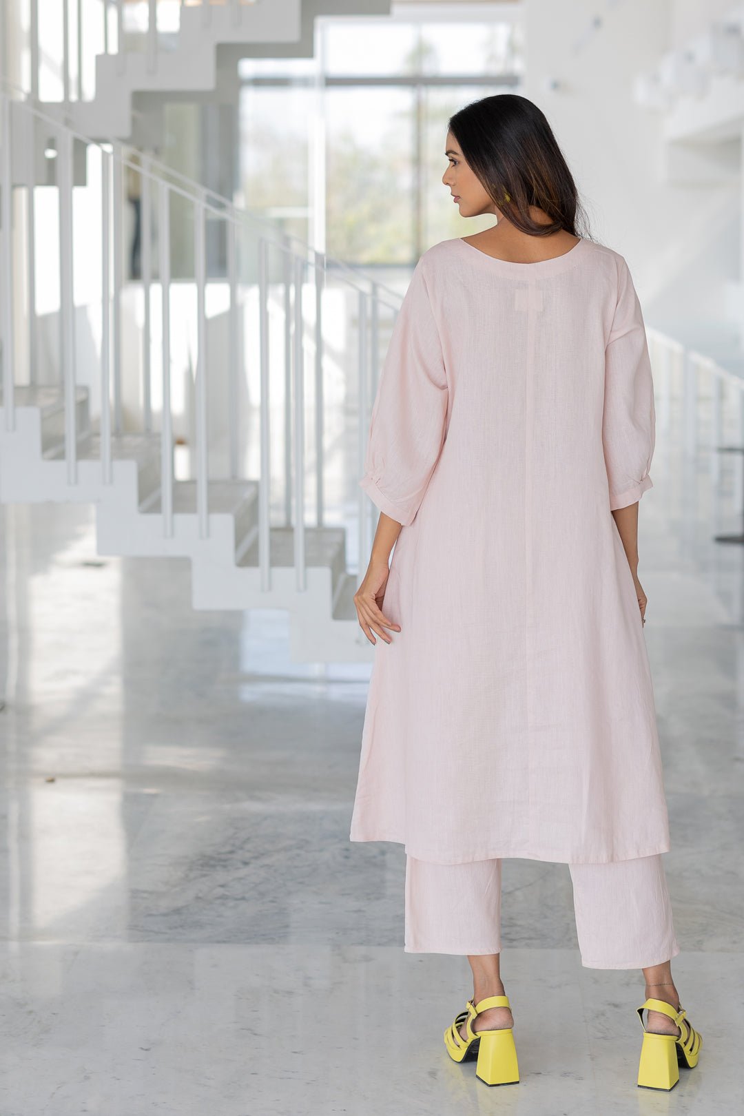 Blush Basil Appliqué Kurta Set - CiceroniKurta Set, Everyday WearSilai Studio