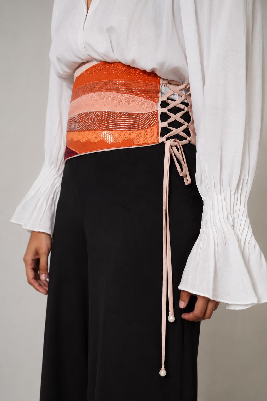 Blush Mosaic Belt - CiceroniBeltsArtbeats by Keerthana