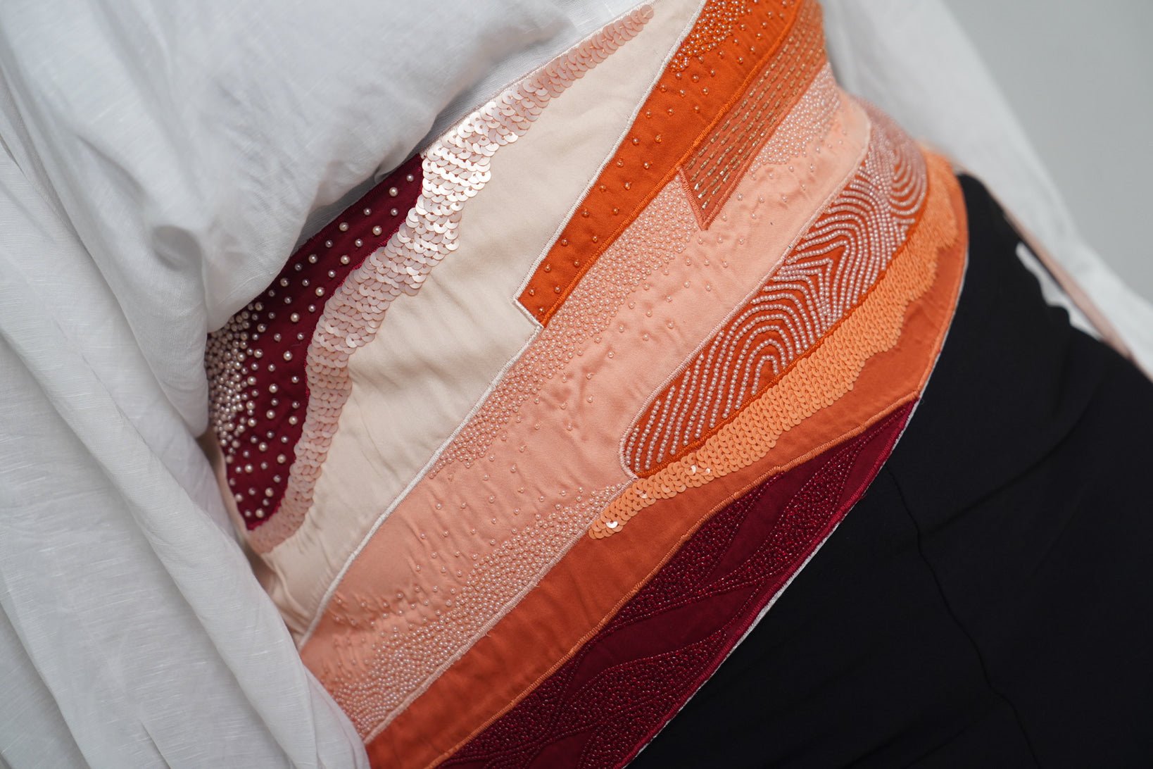 Blush Mosaic Belt - CiceroniBeltsArtbeats by Keerthana