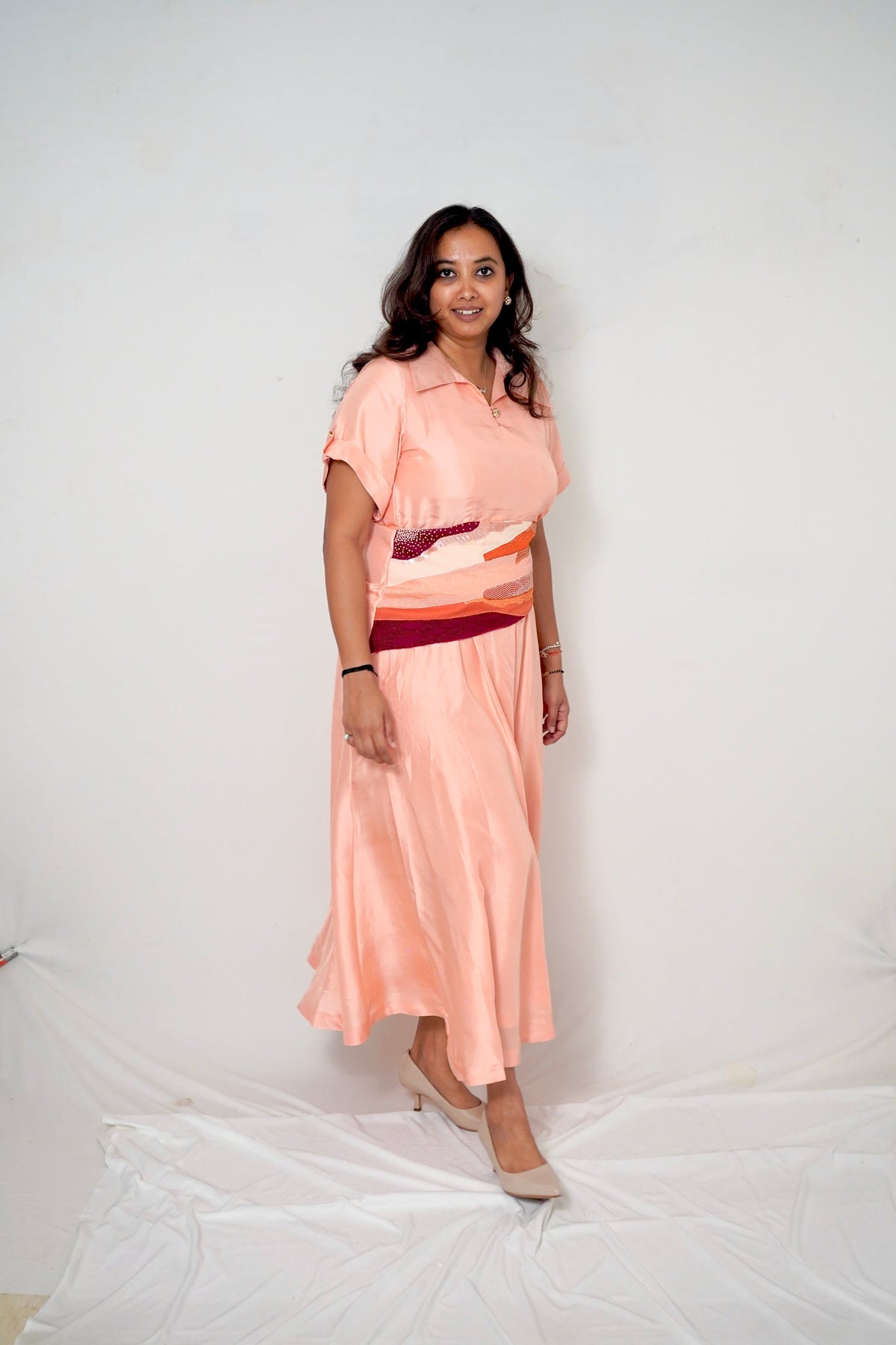 Blush Mosaic Belt - CiceroniBeltsArtbeats by Keerthana
