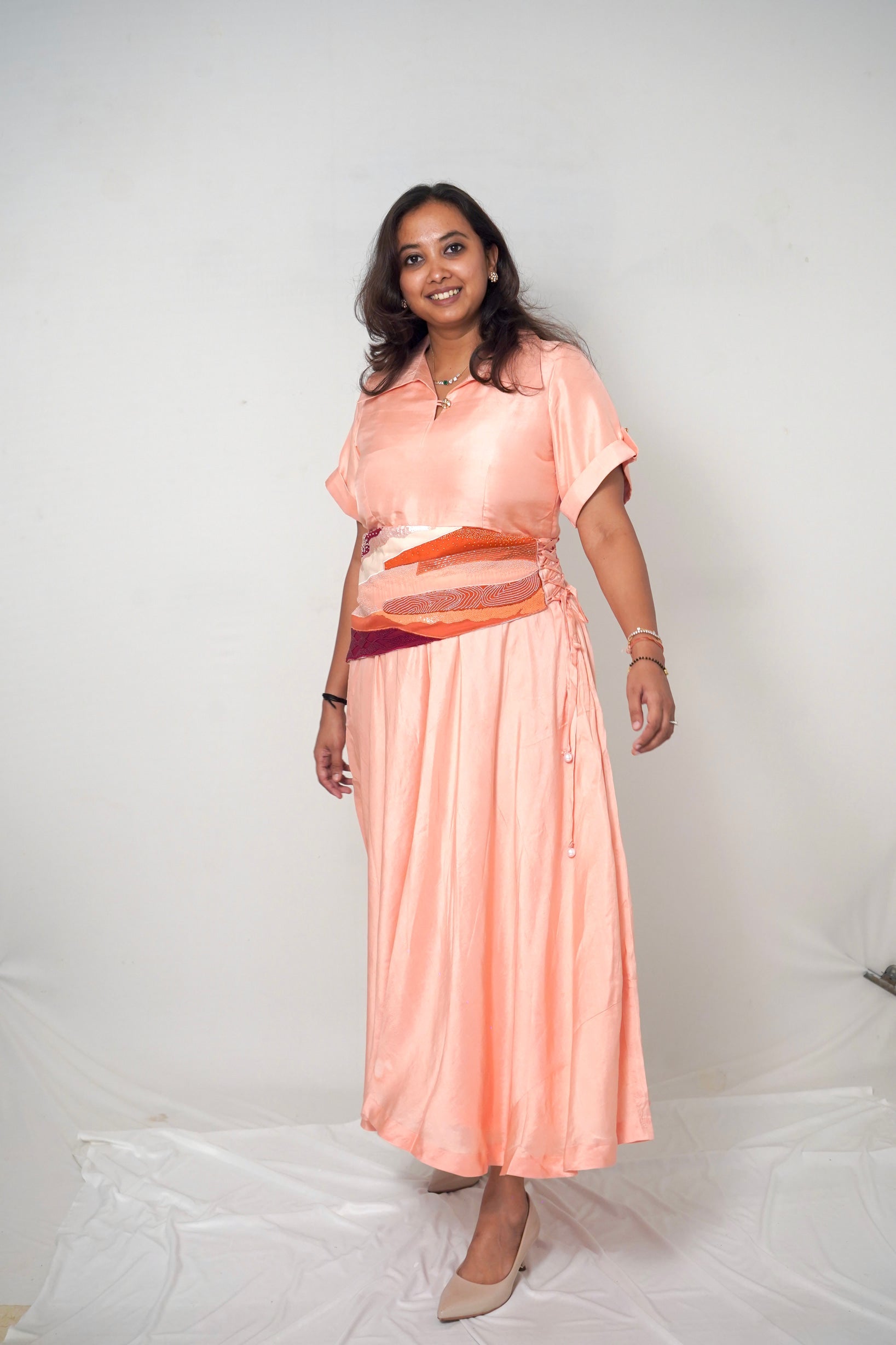 Blush Mosaic Belt - CiceroniBeltsArtbeats by Keerthana