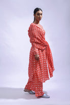 Blush Mud Block Cotton Kurta Set - Kasis - CiceroniKurta Set, Everyday WearJayati Goenka