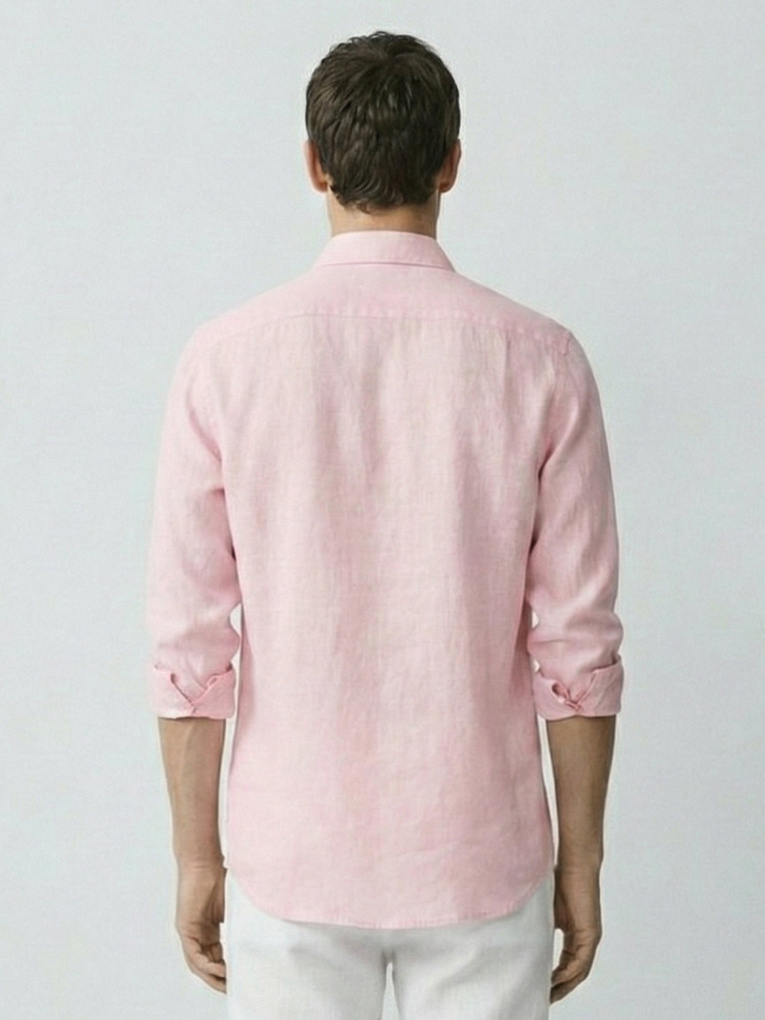 Blush Pink 100% Pure Linen Shirt - CiceroniMen Shirtsbhrāta