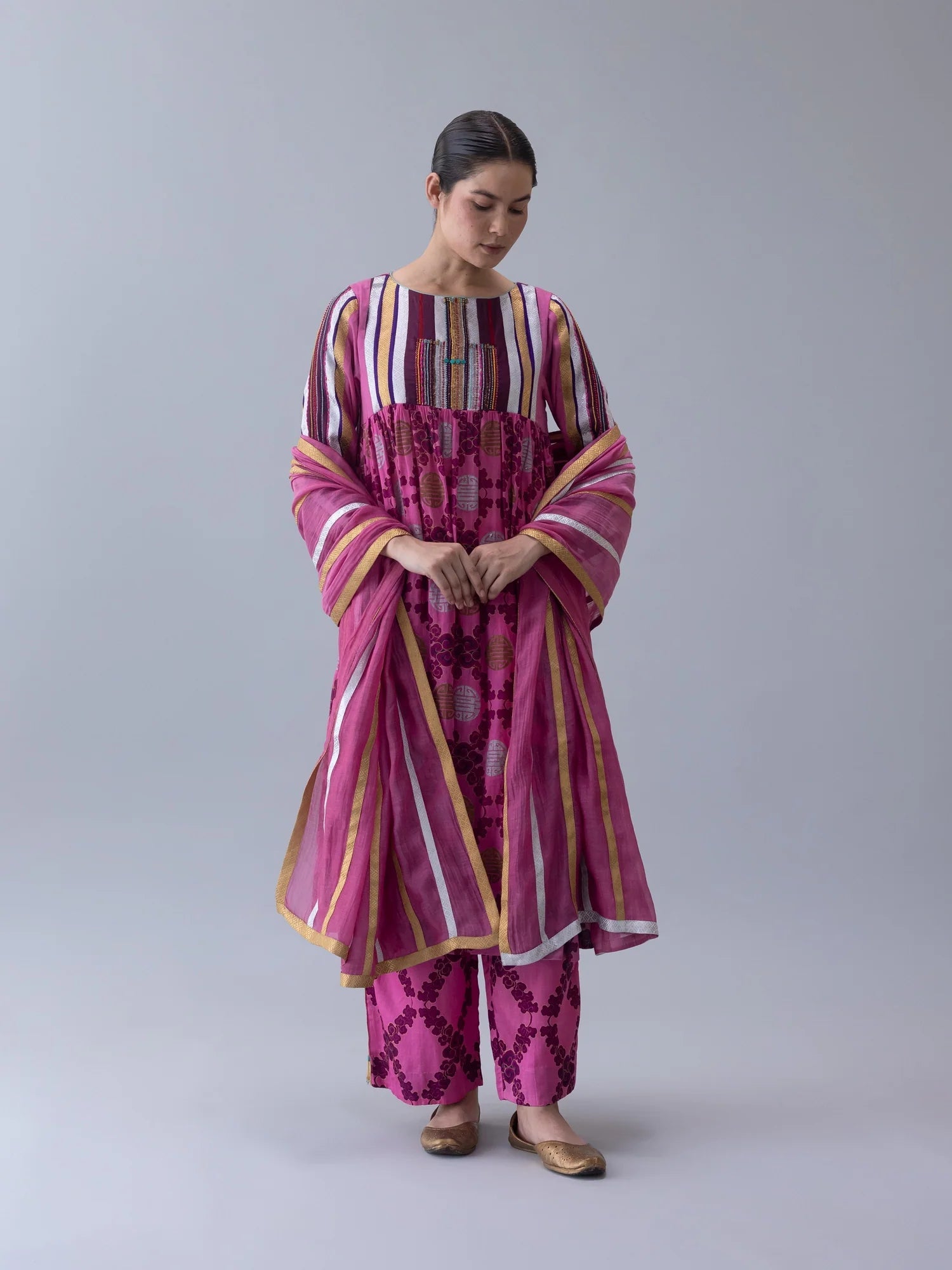 Bodhi Pink Dupatta - CiceroniDupattaShades of India