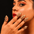 Botanical Sculpt Veil Nail Ring - CiceroniNail RingKalon Art Jewellery