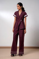 Brandy – Fold and Flow Wrap Top with Pants - CiceroniCo - ord SetMadder Much