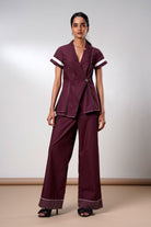 Brandy – Fold and Flow Wrap Top with Pants - CiceroniCo - ord SetMadder Much
