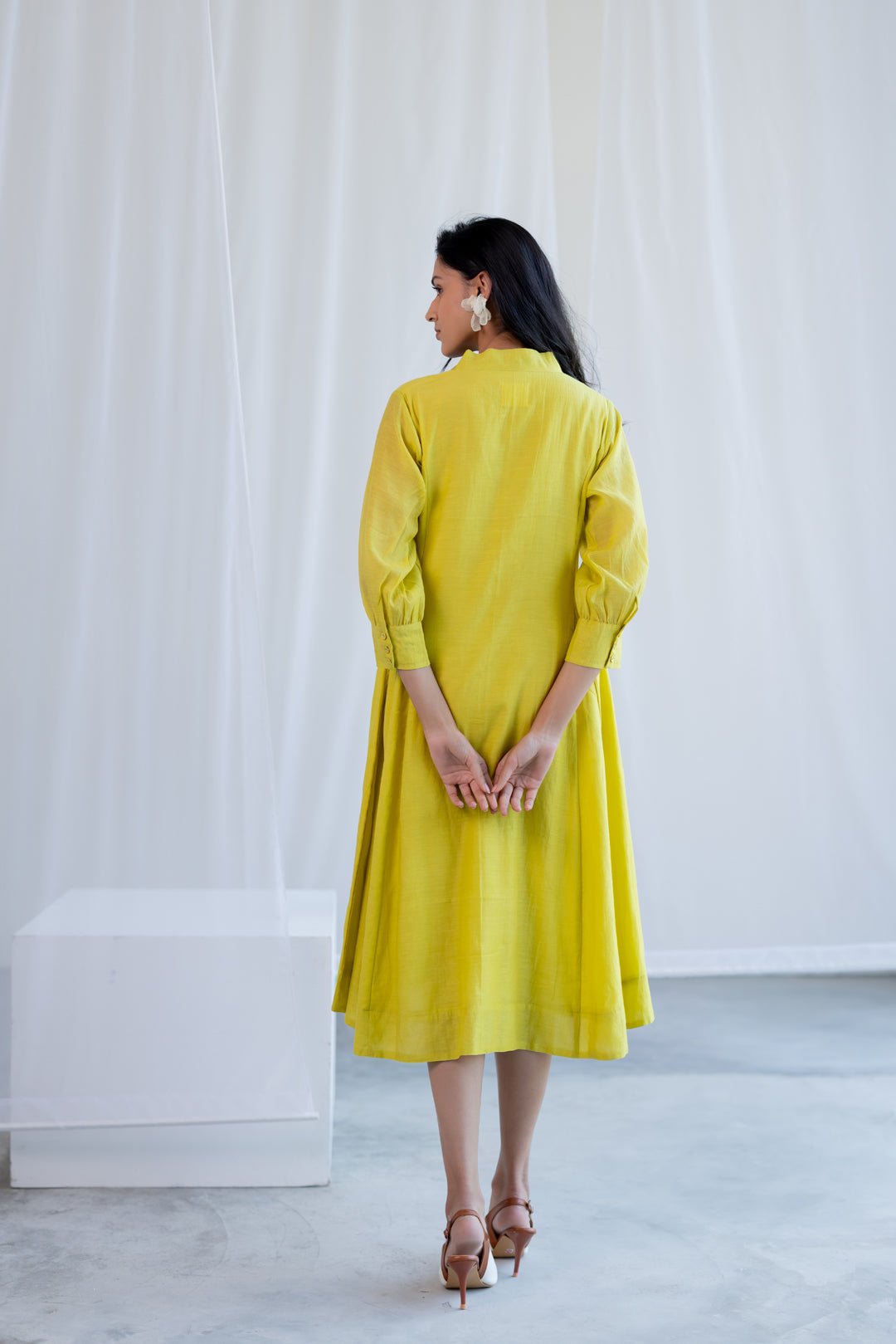 Breezy Lime Dewdrop Dress - CiceroniDressesSilai Studio