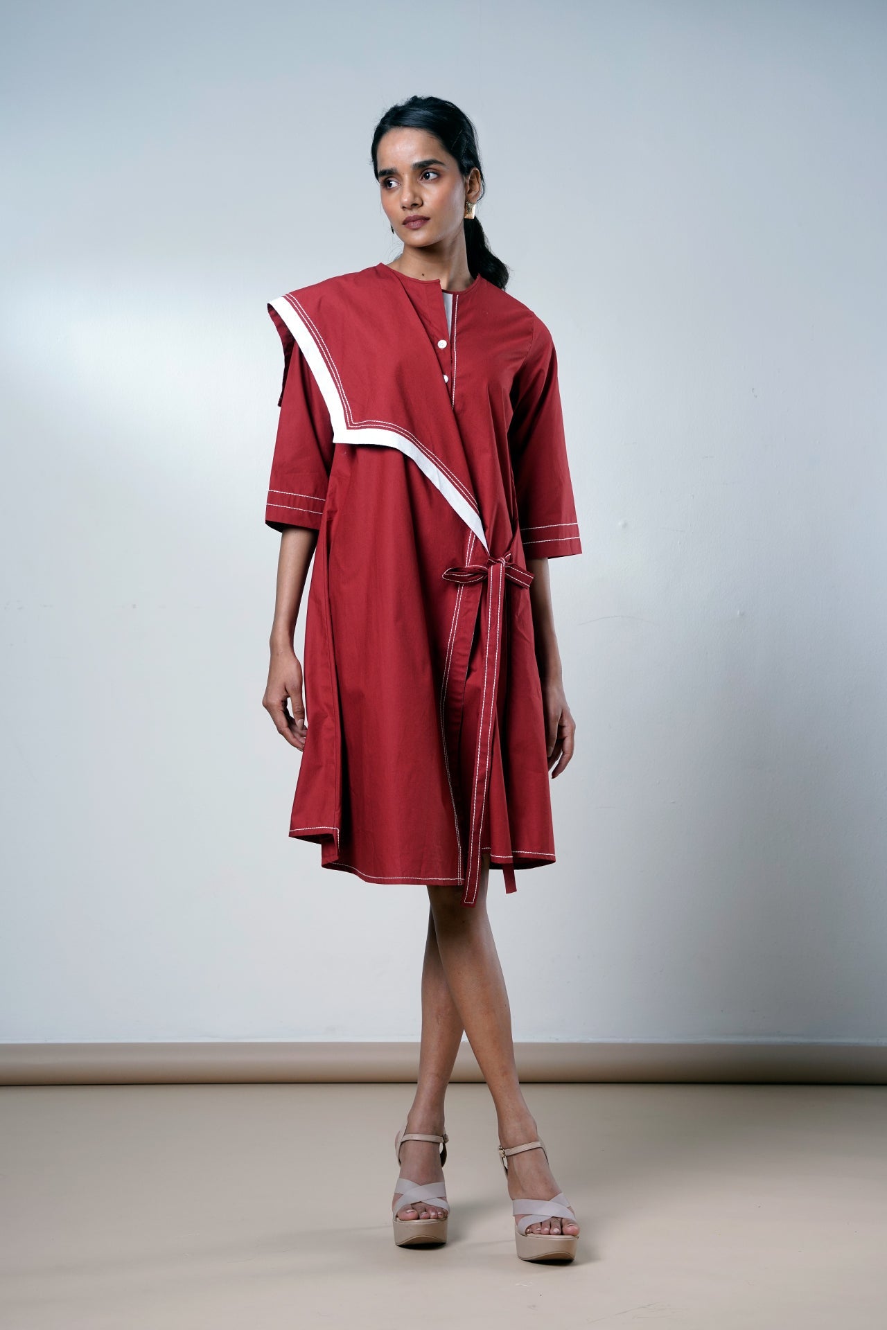 Brick Aster – Modern Angle Dress - CiceroniDressesMadder Much