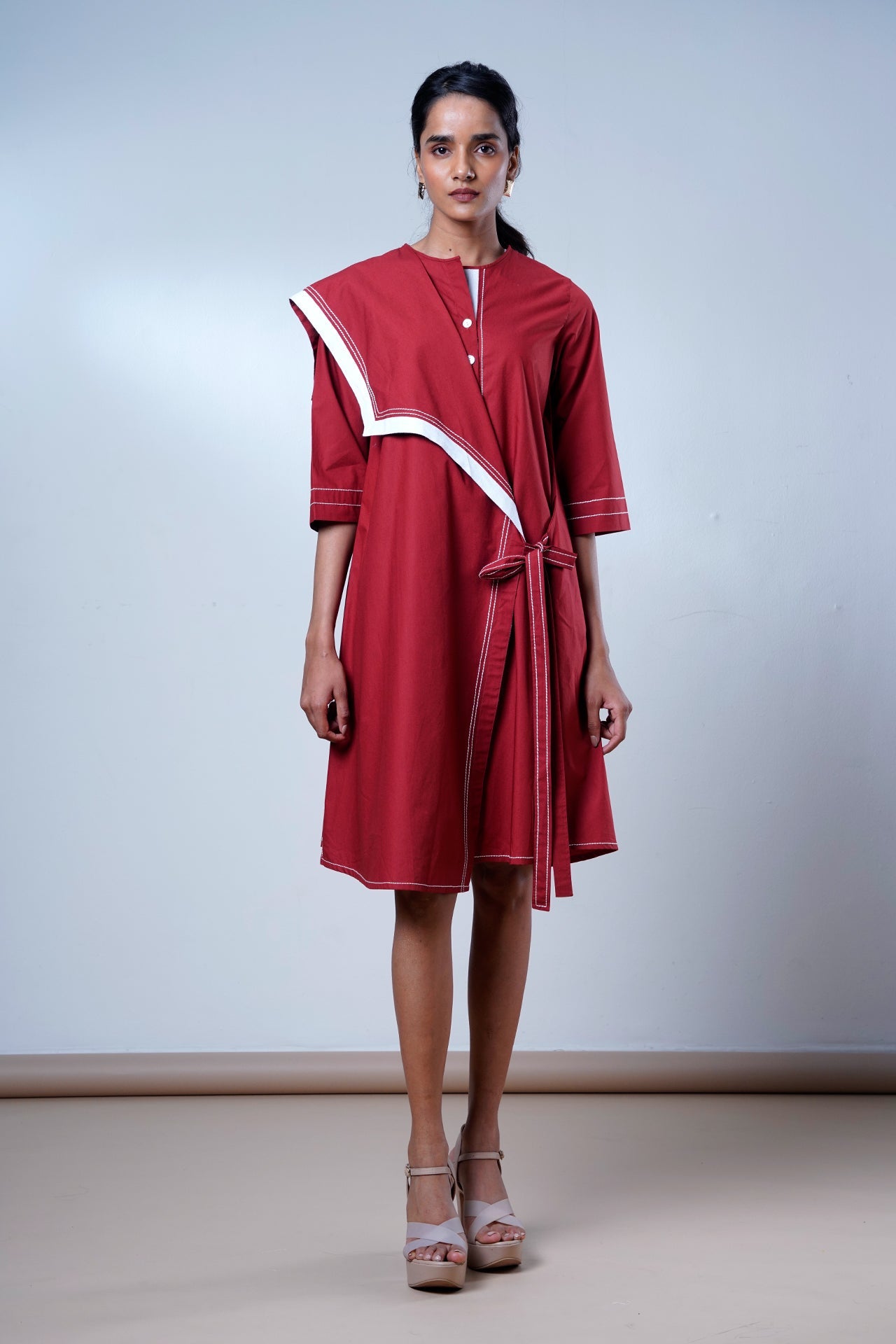 Brick Aster – Modern Angle Dress - CiceroniDressesMadder Much