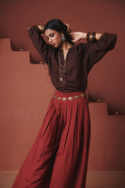 Brick Co - Linen Multi - Pleated Pants - CiceroniWomen PantsSaphed