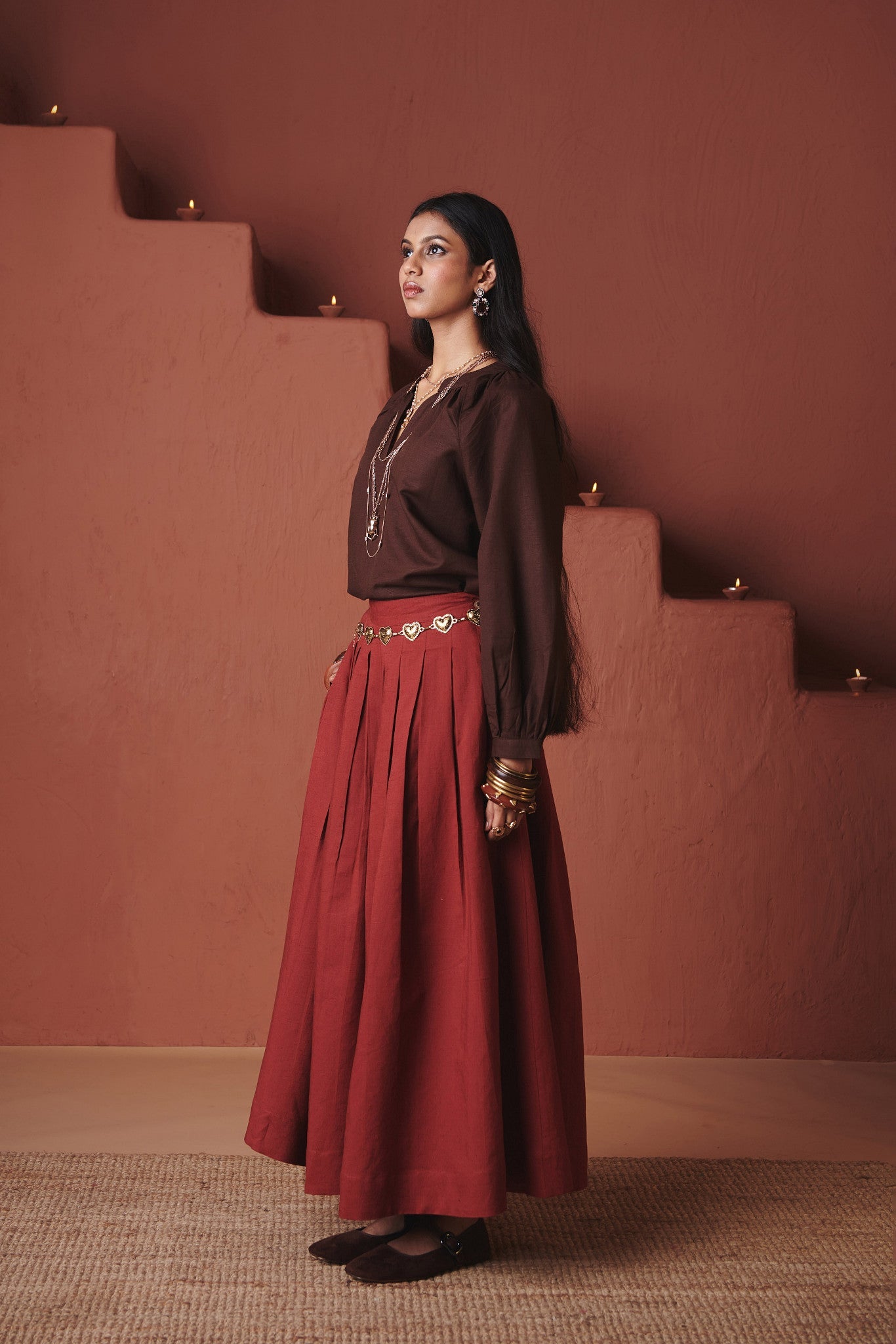 Brick Co - Linen Multi - Pleated Pants - CiceroniWomen PantsSaphed