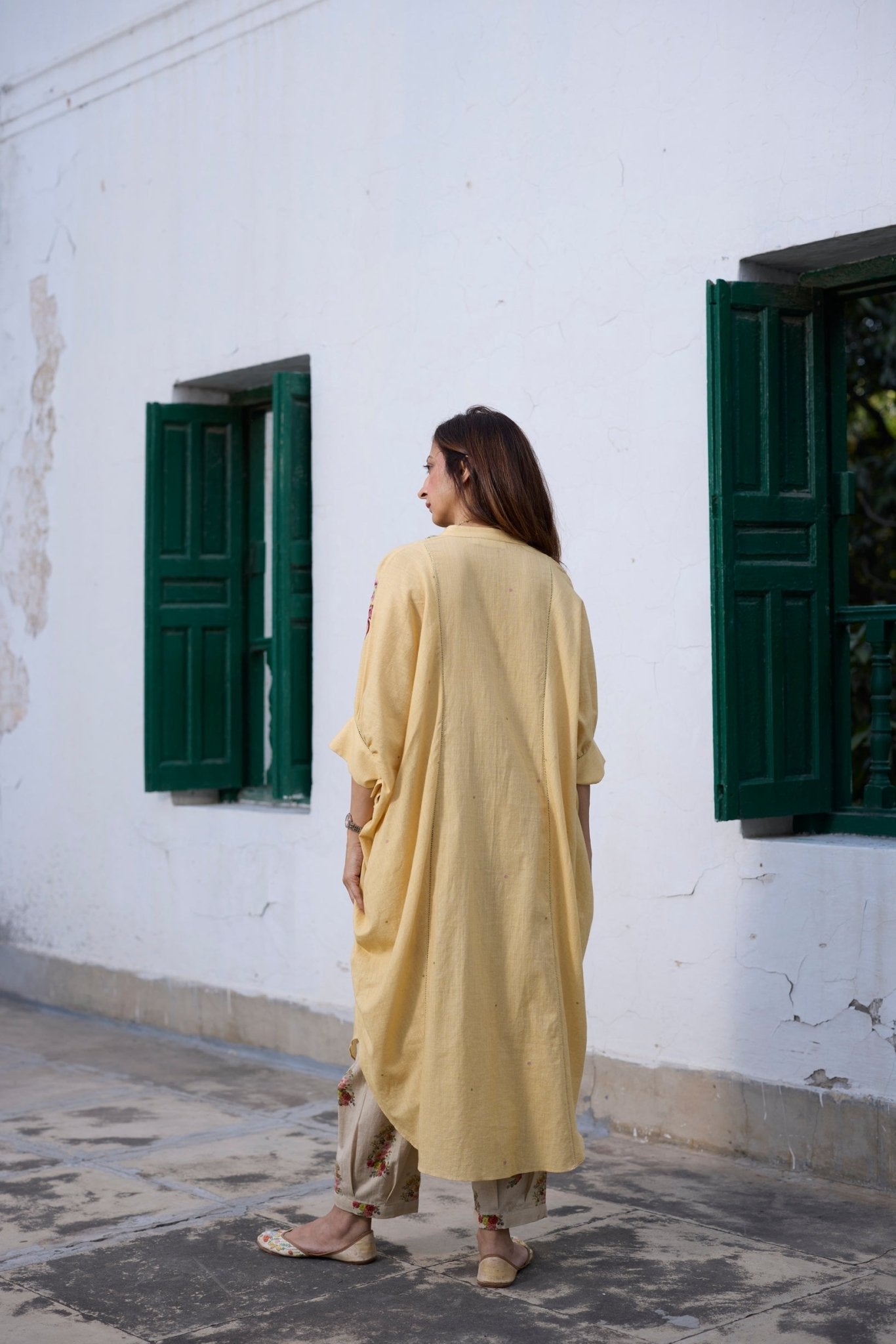 Brisa Kaftan Set - Yellow - CiceroniKurta Set, Everyday WearKhyati Rughani
