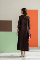 Brown Dress - CiceroniDressesTussah