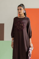Brown Dress - CiceroniDressesTussah
