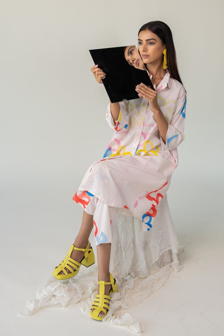 Bubble Bloom Buttondown Co - ord Set - CiceroniKurta Set, Everyday WearSilai Studio