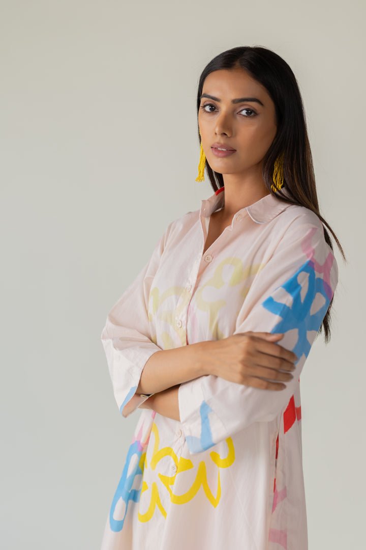 Bubble Bloom Buttondown Co - ord Set - CiceroniKurta Set, Everyday WearSilai Studio