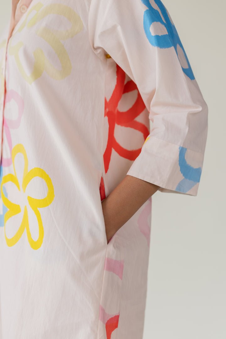 Bubble Bloom Buttondown Co - ord Set - CiceroniKurta Set, Everyday WearSilai Studio