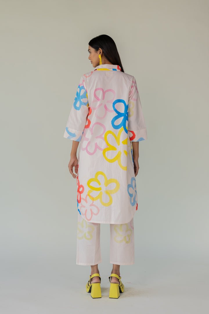 Bubble Bloom Buttondown Co - ord Set - CiceroniKurta Set, Everyday WearSilai Studio
