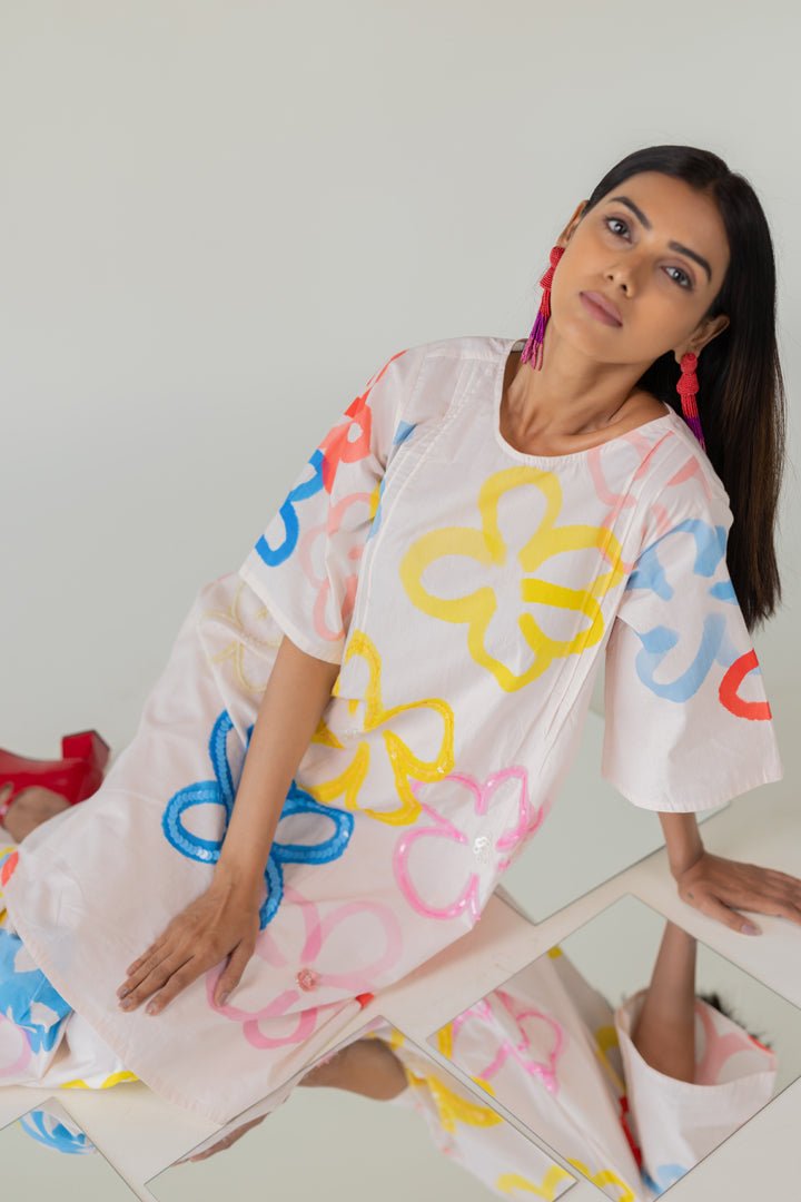 Bubble Bloom Embroidered Co - ord Set - CiceroniKurta Set, Everyday WearSilai Studio