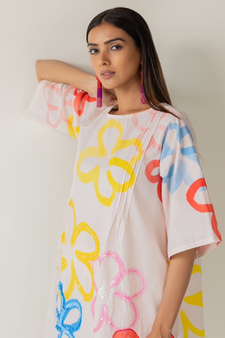 Bubble Bloom Embroidered Co - ord Set - CiceroniKurta Set, Everyday WearSilai Studio