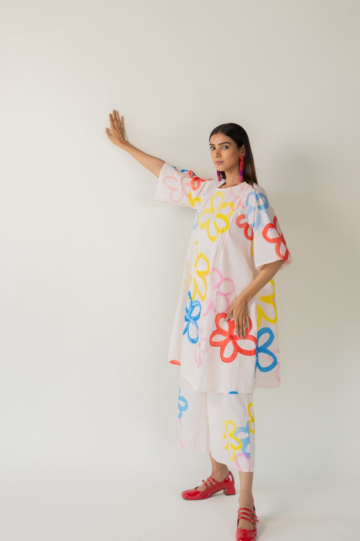 Bubble Bloom Embroidered Co - ord Set - CiceroniKurta Set, Everyday WearSilai Studio