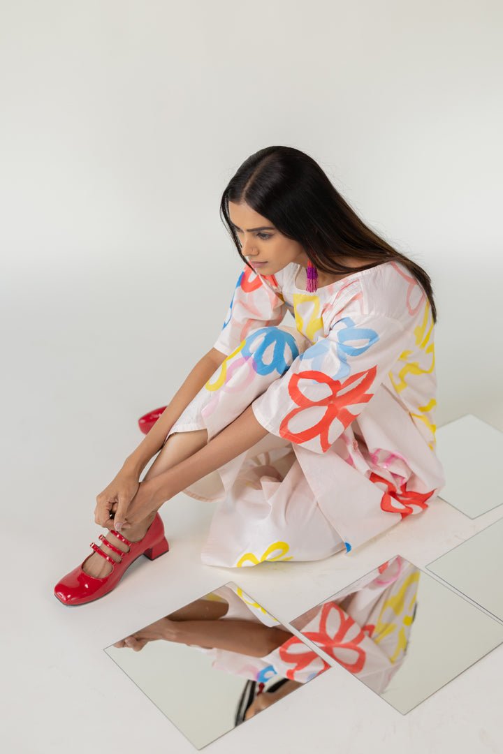 Bubble Bloom Embroidered Co - ord Set - CiceroniKurta Set, Everyday WearSilai Studio