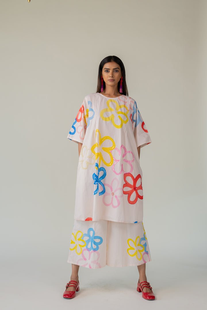 Bubble Bloom Embroidered Co - ord Set - CiceroniKurta Set, Everyday WearSilai Studio