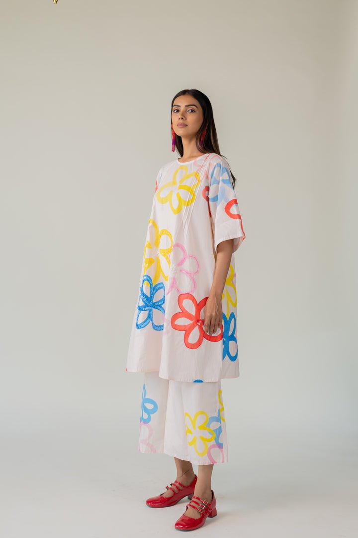 Bubble Bloom Embroidered Co - ord Set - CiceroniKurta Set, Everyday WearSilai Studio