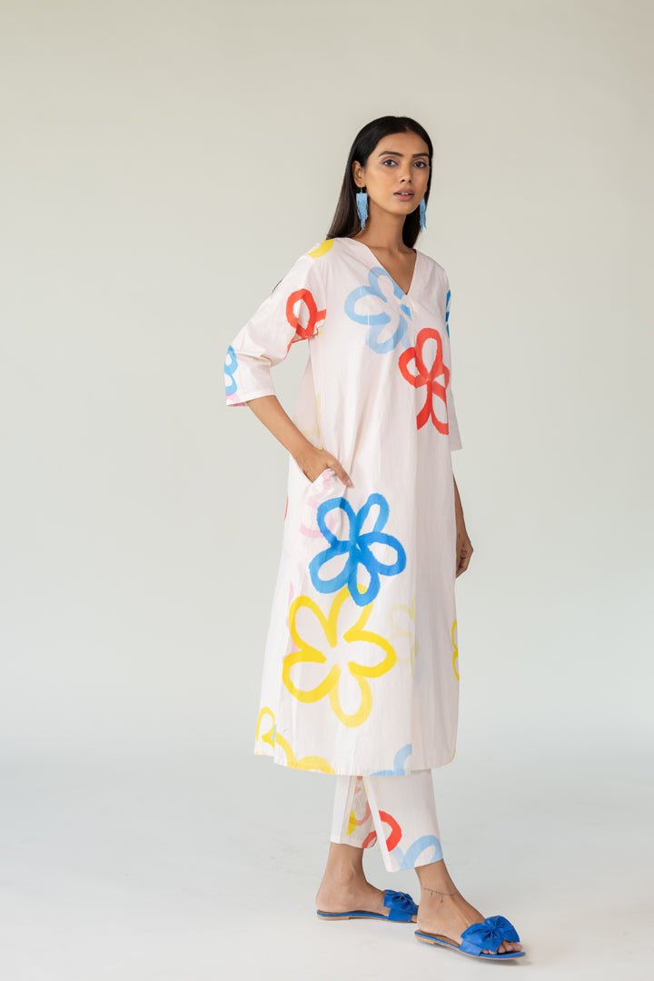Bubble Bloom Kurta Co - ord Set - CiceroniKurta Set, Everyday WearSilai Studio