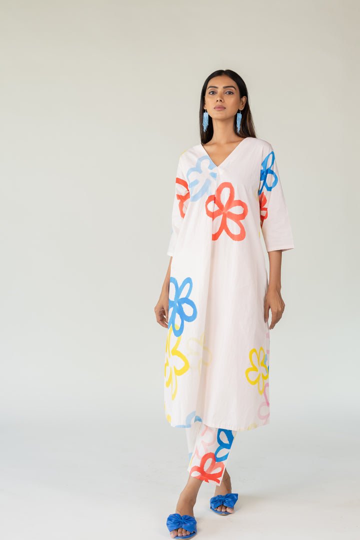 Bubble Bloom Kurta Co - ord Set - CiceroniKurta Set, Everyday WearSilai Studio