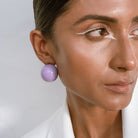 Bubble Studs - Mauve - CiceroniEarringsEquiivalence